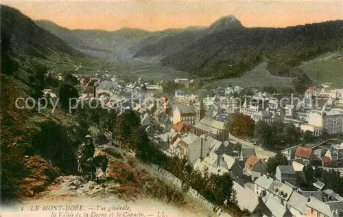 AK / Ansichtskarte Le_Mont Dore_63 Vue generale la Vallee de la Dogne et le Capucin 