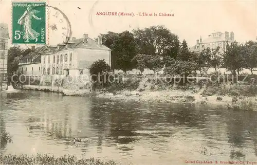 AK / Ansichtskarte Anglure_51_Marne Ile et le Chateau 