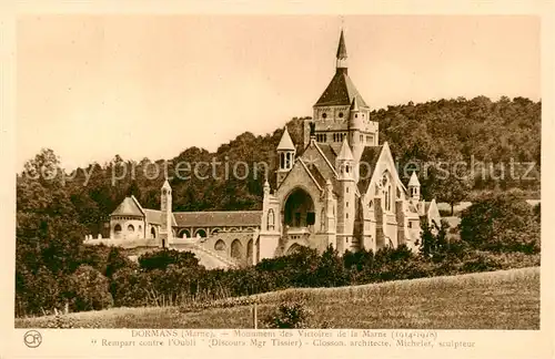 AK / Ansichtskarte Dormans_51_Marne Monument des Victoires de la Marne Rempart contre l Oubli 