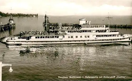 AK / Ansichtskarte 73825237 Dampfer_Binnenschifffahrt Konstanz Bodensee AUSTRIA  