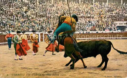 AK / Ansichtskarte  Stierkampf_Corrida_de_Toros_Bullfight Corrida de Toros  