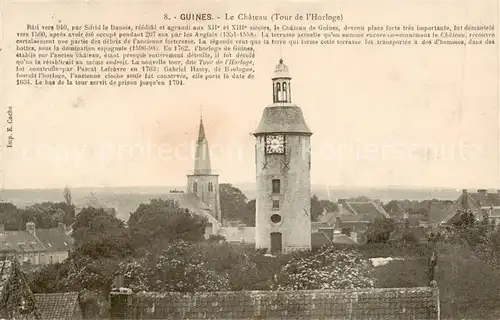 AK / Ansichtskarte Guines_62_Pas de Calais Le Chateau 