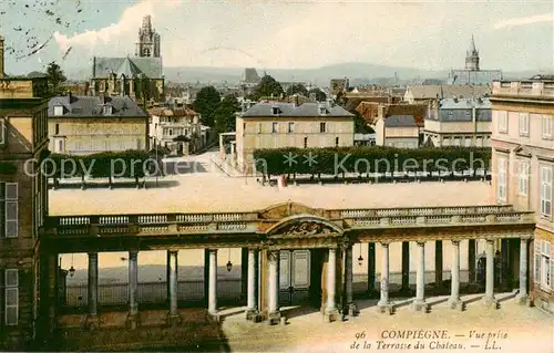 AK / Ansichtskarte Compiegne_60 Vue prise de la Terrasse du Chateau 