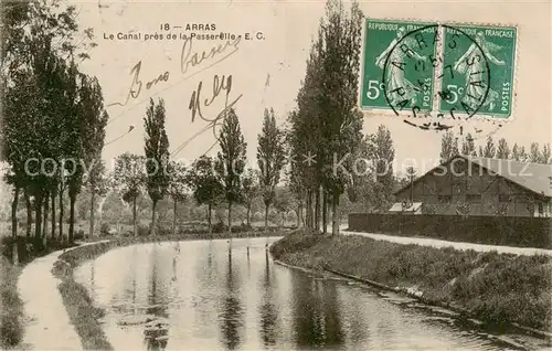 AK / Ansichtskarte Arras__62 Le Canal pres de la Passerelle 