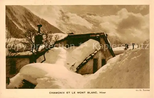 AK / Ansichtskarte Chamonix_74_Haute Savoie et le Mont Blanc Hiver 