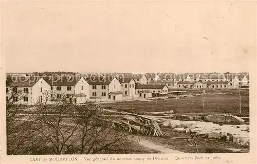 AK / Ansichtskarte Mourmelon le Grand_51 Camp de Mourmelon Vue generale du nouveau Camp de Division Quartiers Foch et Joffre 