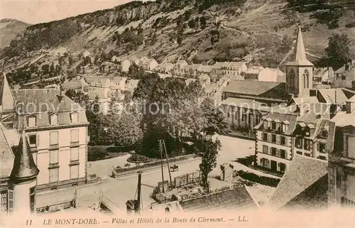 AK / Ansichtskarte Le_Mont Dore_63 Villas et Hotels de la Route de Clermont 