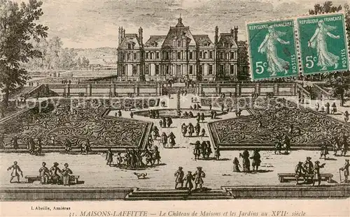 AK / Ansichtskarte Maisons Laffitte_78_Yvelines Le Chateau de Maisons et les Jardins 