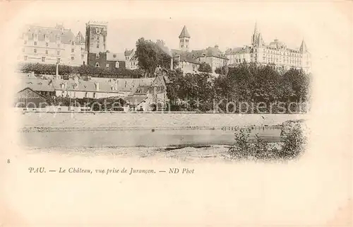 AK / Ansichtskarte Pau_64 Le Chateau vue prise de Jurancon 