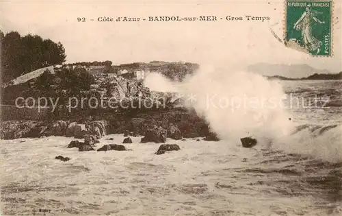 AK / Ansichtskarte Bandol_83 sur Mer Gros Temps 