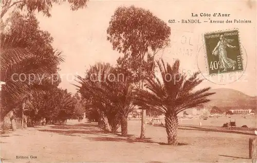 AK / Ansichtskarte Bandol_83 sur Mer Avenue des Palmiers 