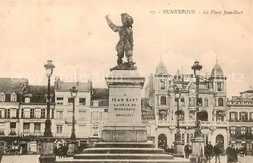 AK / Ansichtskarte Dunkerque_Duenkirchen La Place Jean Bart 