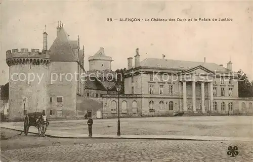 AK / Ansichtskarte Alencon_61 Le Chateau des Ducs et le Palais de Justice 