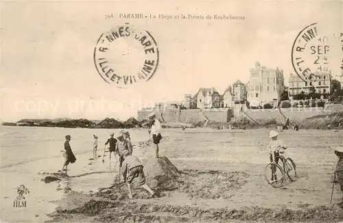 AK / Ansichtskarte Parame_St Malo_35 La Plage et la Pointe de Rochebonne 