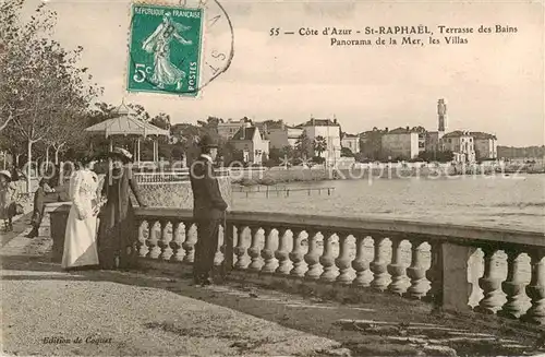 AK / Ansichtskarte St Raphael_83_Var Terrasse des Bains Panorama de la Mer les Villas 