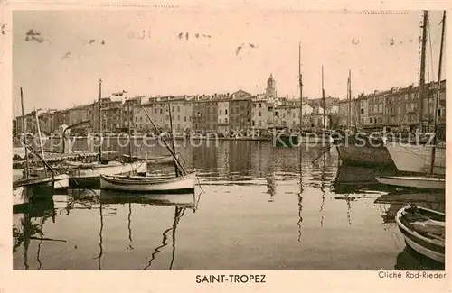 AK / Ansichtskarte Saint_Tropez_Var Chemins de Fer PLM Le Port Saint_Tropez_Var