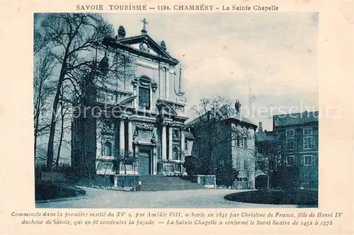 AK / Ansichtskarte Chambery_73 La Sainte Chapelle 