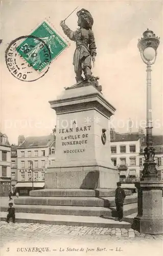 AK / Ansichtskarte Dunkerque_Duenkirchen La Statue de Jean Bart 