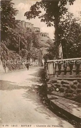 AK / Ansichtskarte Royat_63 les Bains Chemin du Paradis 