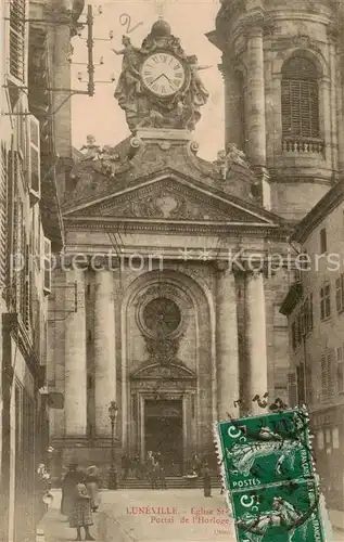 AK / Ansichtskarte Luneville_54_Meurthe et Moselle Eglise Portal de l Horloge 