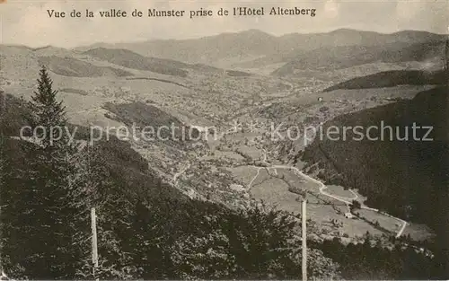 AK / Ansichtskarte Munster__Muenster_68_Alsace Vue de la vallee de Munster prise de lHotel Altenberg 