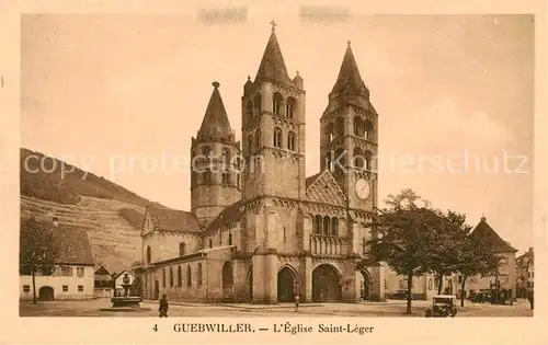 AK / Ansichtskarte Guebwiller_Elsass Eglise Saint Leger Guebwiller_Elsass
