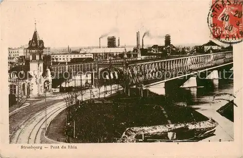 AK / Ansichtskarte Strasbourg_67_Alsace Pont du Rhin 