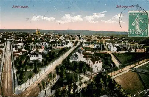 AK / Ansichtskarte Schlestadt Panorama Schlestadt