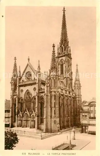 AK / Ansichtskarte Mulhouse_Muehlhausen_68_Alsace Le Temple Protestant 