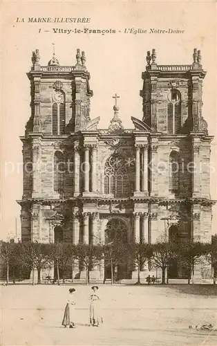 AK / Ansichtskarte Vitry le Francois_51_Marne Eglise Notre Dame 