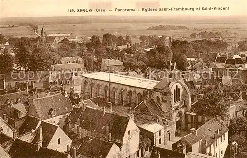 AK / Ansichtskarte Senlis_60_Oise Panorama Eglises Saint Frambourg et Saint Vincent 