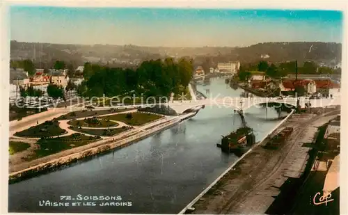 AK / Ansichtskarte Soissons_02_Aisne et les Jardins 