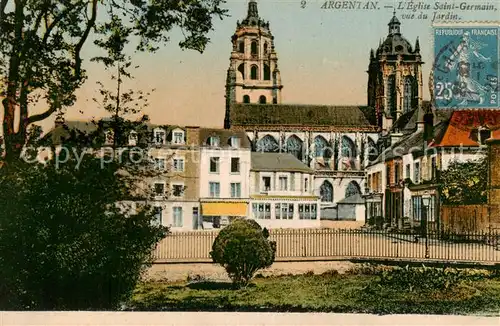 AK / Ansichtskarte Argentan_61 Eglise Saint Germain vue du Jardin 