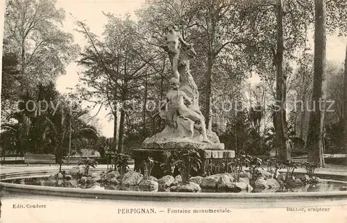 AK / Ansichtskarte Perpignan Fontaine monumentale Perpignan