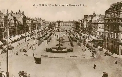 AK / Ansichtskarte Bordeaux_33 Les Allees de Tournay 