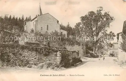 AK / Ansichtskarte Koeur la Grande Vue partielle avec l eglise Koeur la Grande