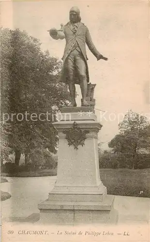 AK / Ansichtskarte Chaumont_52 Statue de Philippe Lebon Monument 