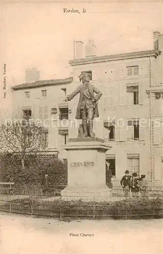 AK / Ansichtskarte Verdun__55_Meuse Place Chevert Statue Monument 