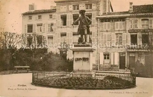 AK / Ansichtskarte Verdun__55_Meuse Place et Statue de Chevert Monument 