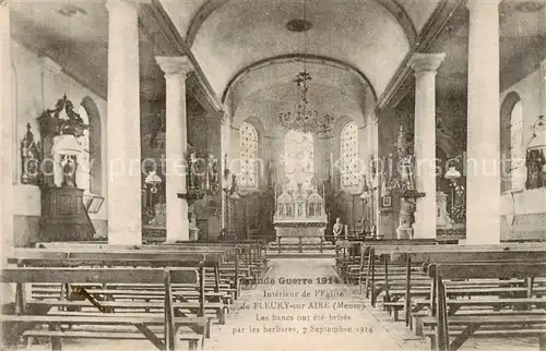 AK / Ansichtskarte Fleury sur Aire Interieur de l eglise 