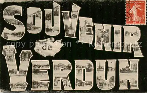 AK / Ansichtskarte Verdun__55_Meuse Souvenir de la ville 