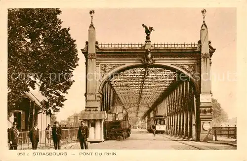 AK / Ansichtskarte Strasbourg_67_Alsace Pont du Rhin Collection l Alsace 