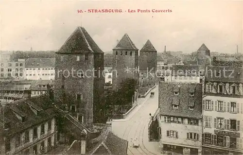 AK / Ansichtskarte Strasbourg_67_Alsace Les Ponts Couverts 