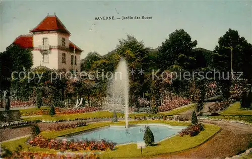 AK / Ansichtskarte Saverne_Bas_Rhin_Alsace Jardin des Roses Saverne_Bas_Rhin_Alsace