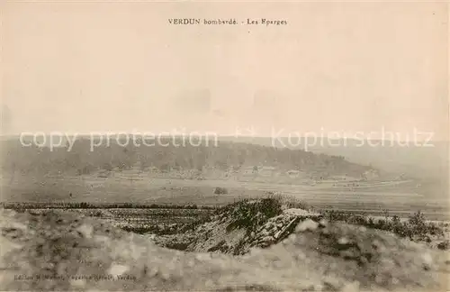 AK / Ansichtskarte Verdun__55_Meuse Region bombardee les Eparges Kriegsschauplatz 1. Weltkrieg 