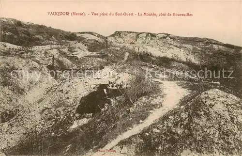 AK / Ansichtskarte Vauquois Vue prise du sud ouest Montee cote de Boureuilles Vauquois