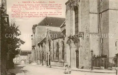AK / Ansichtskarte Verdun__55_Meuse Facade de la Cathedrale 