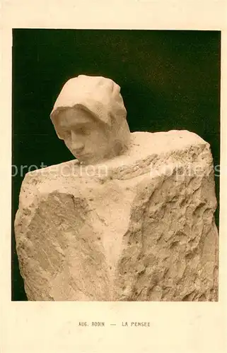 AK / Ansichtskarte 73825871 Skulpturen Aug. Rodin La Pensee 