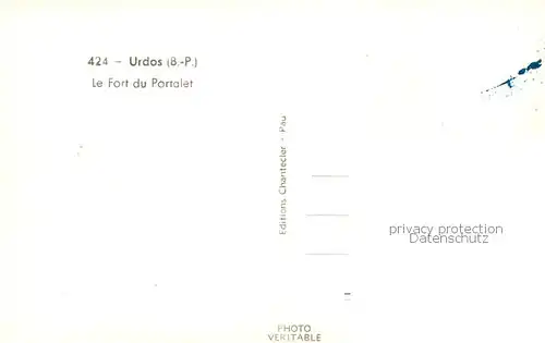 AK / Ansichtskarte Urdos Le Fort du Portalet Urdos