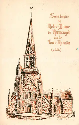 AK / Ansichtskarte Rumengol_Le_Faou_29_Finistere Sanctuaire de Notre Dame de Rumengol ou de Tout Remede 